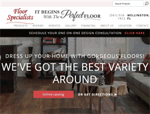 Tablet Screenshot of floorspecialists.biz